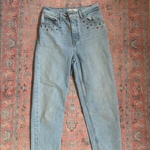 Studded Light Blue Jeans